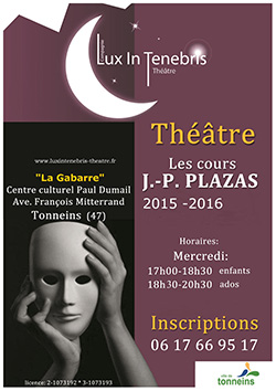 Cours de théâtre - Jean-Pierre Plazas - Tonneins